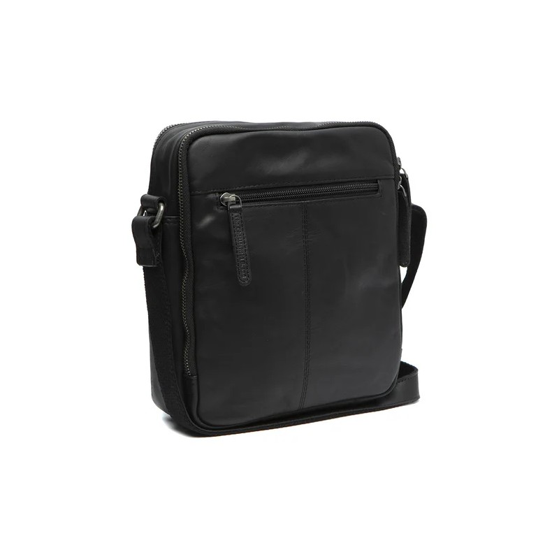 SAC BANDOULIÈRE EN CUIR NOIR ALVA THE CHESTERFIELD BRAND
