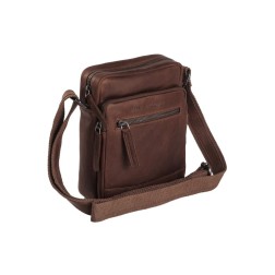 SAC BANDOULIÈRE EN CUIR MARRON BIRMINGHAM THE CHESTERFIELD BRAND