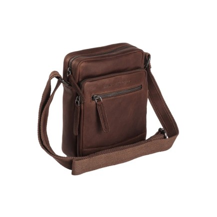 SAC BANDOULIÈRE EN CUIR MARRON BIRMINGHAM THE CHESTERFIELD BRAND