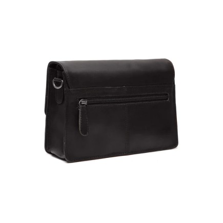SAC BANDOULIÈRE EN CUIR NOIR LUCCA THE CHESTERFIELD BRAND