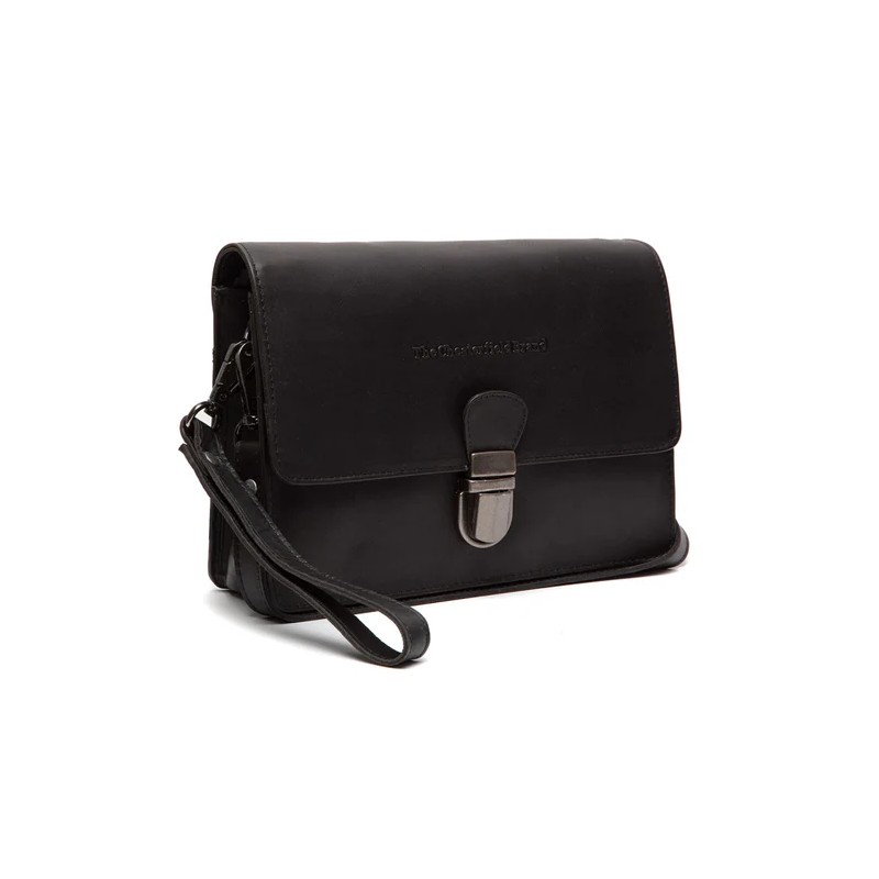 SAC BANDOULIÈRE EN CUIR NOIR LUCCA THE CHESTERFIELD BRAND SAC BANDOULIÈRE EN CUIR NOIR LUCCA THE CHESTERFIELD BRAND