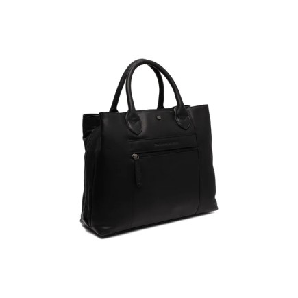 SAC BANDOULIÈRE EN CUIR NOIR PASSAU THE CHESTERFIELD BRAND