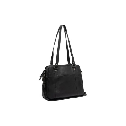 SAC BANDOULIÈRE EN CUIR NOIR PORLEZZA THE CHESTERFIELD BRAND