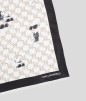 CARRÉ DE SOIE 60CM IKON BLANC KL CARRÉ DE SOIE 60CM IKON BLANC KL