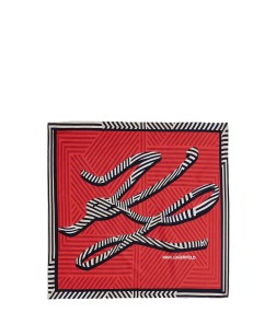 CARRÉ DE SOIE 60CM AUTOGRAPH ROUGE KL