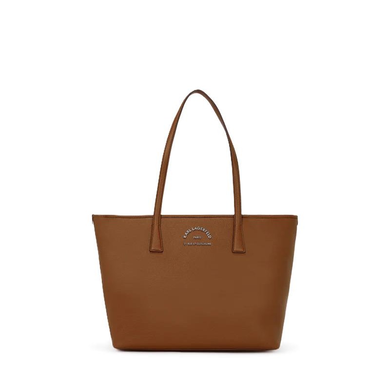 CABAS ÉPAULE RUE SAINT GUILLAUME MÉTAL TAN FONCÉ KL CABAS ÉPAULE RUE SAINT GUILLAUME MÉTAL TAN FONCÉ KL