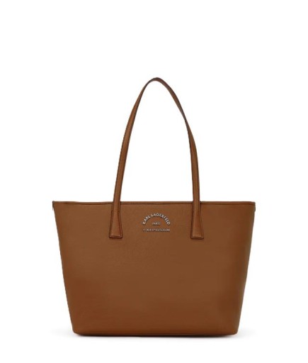 CABAS ÉPAULE RUE SAINT GUILLAUME MÉTAL TAN FONCÉ KL