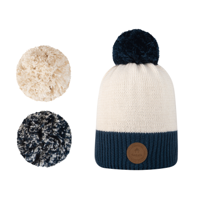 BONNET PANACHE BLEU MARINE CABAÏA