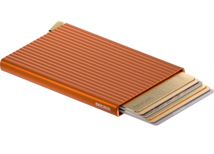 PREMIUM PORTE CARTES CARDPROTECTOR+ FLUTED ORANGE SECRID