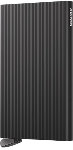 PREMIUM PORTE CARTES CARDPROTECTOR+ FLUTED BLACK SECRID