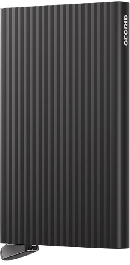 PREMIUM PORTE CARTES CARDPROTECTOR+ FLUTED BLACK SECRID