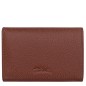 LONGCHAMP LE FOULONNÉ PORTEFEUILLE COMPACT CAFÉ LONGCHAMP LE FOULONNÉ PORTEFEUILLE COMPACT CAFÉ
