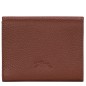 LONGCHAMP LE FOULONNÉ PORTEFEUILLE COMPACT CAFÉ