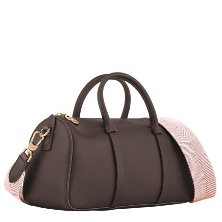 LONGCHAMP DAYLONG CHEVRON SAC À MAIN M MOKA