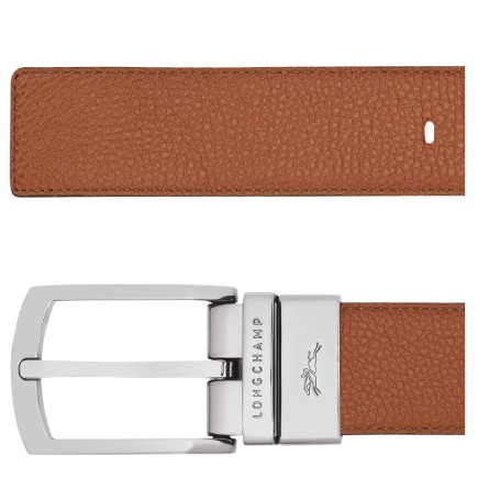LONGCHAMP LE FOULONNÉ CEINTURE HOMME CARAMEL/NOIR