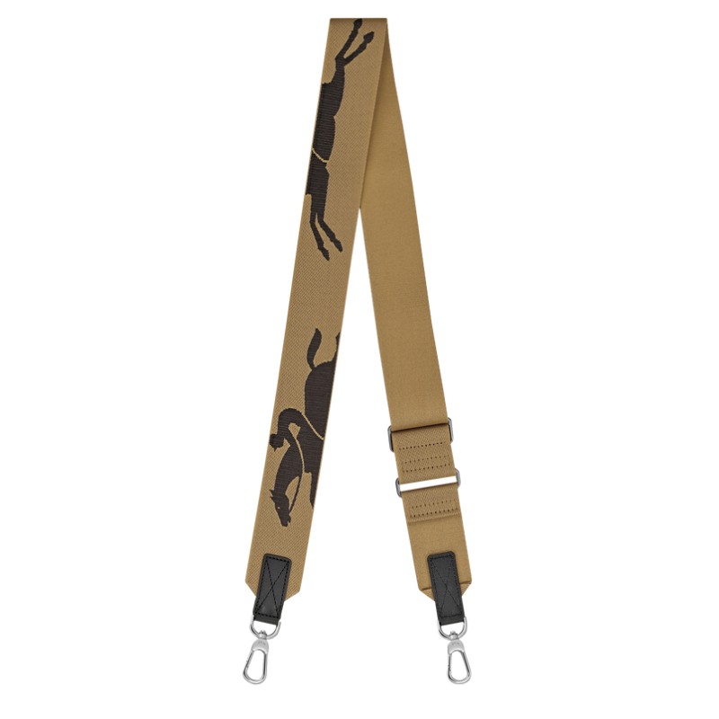 LONGCHAMP BANDOULIÈRE RÉGLABLE CAVALIER DÉSERT