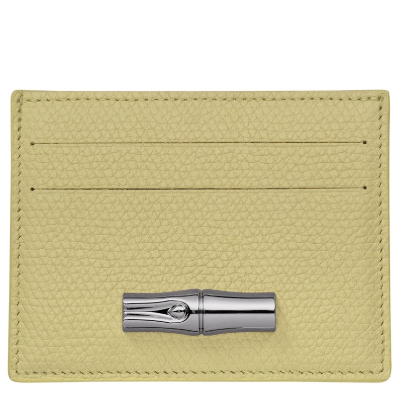 LONGCHAMP ROSEAU PORTE-CARTES PISTACHE