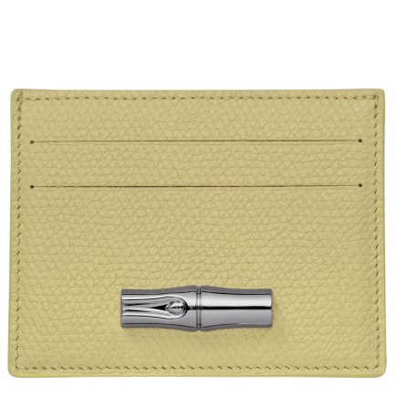 LONGCHAMP ROSEAU PORTE-CARTES PISTACHE