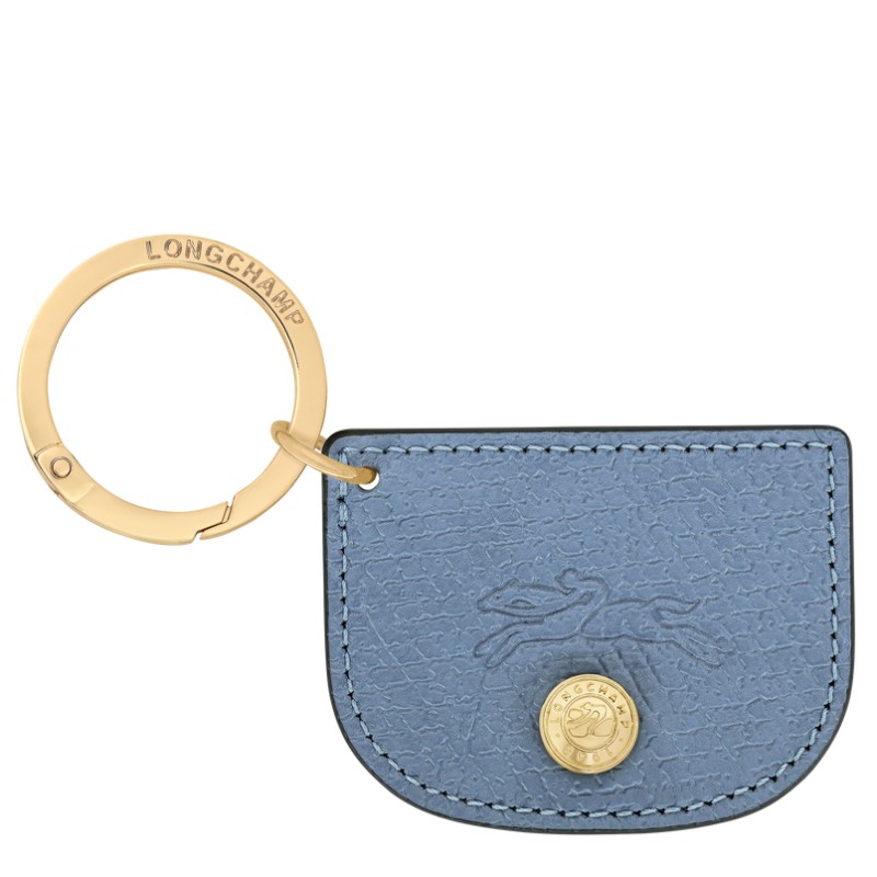 LONGCHAMP ÉPURE PORTE-CLÉS ARDOISE